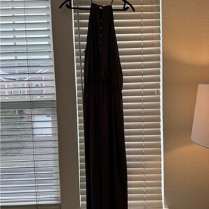 ASOS satin maxi dress. green, size 4.